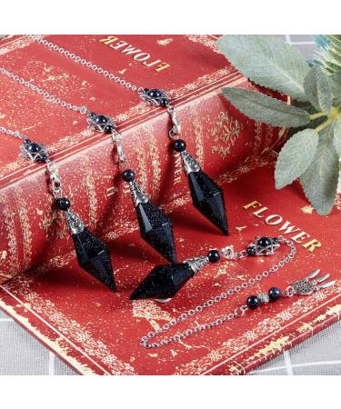 Kyeygwo Blue Sandstone Cone Stone Pendulum - Double Crystal Point Quartz Gemstone for Divination Meditation and Reiki Healing - Buy Online on GoSupps.com