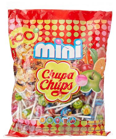 Chupa Chups Sweets Party Mix - 200 Mini Lollipops in 5 Delicious Flavors | 100 Classic Lollies & Bags for Ultimate Party Fun - Buy Online on GoSupps.com