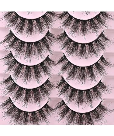 8D Faux Mink Fluffy Eyelashes - 14 Pairs Natural Look False Short Fake Lashes | F6 (11-17mm) - Buy Online on GoSupps.com