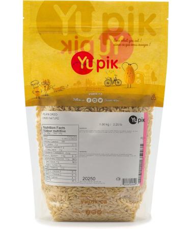 Yupik Orzo Pasta 1 kg Risoni Rice Shaped Pasta Kosher Vegan Made from Durum Semolina Flour No Added Sugar Salt-Free Ideal for Hot or Cold Pasta Recipes 1 kg (Pack of 1) - Buy Online on GoSupps.com