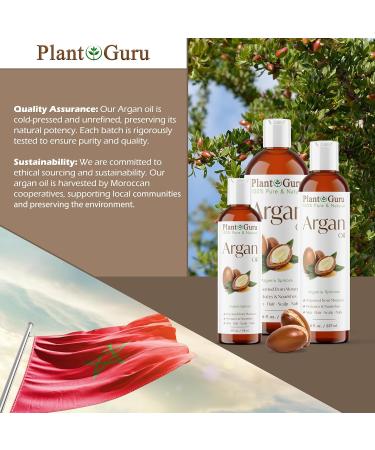 100% Pure Cold Pressed Moroccan Argan Oil 2 oz - Natural Hair Growth & Skin Moisturizer - Buy Online on GoSupps.com