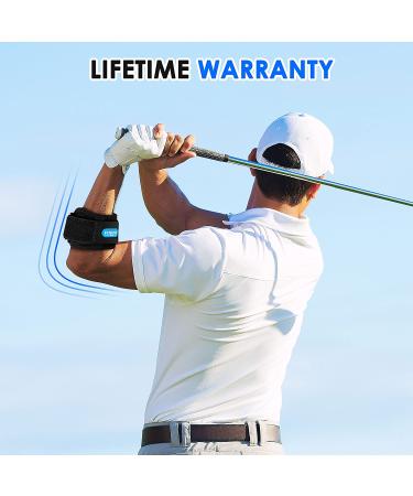 FCNUSX Elbow Brace for Tendonitis & Tennis Elbow - Compression Arm Strap for Pain Relief - Golfers Compression Sleeve - One Size Black - Buy Online on GoSupps.com