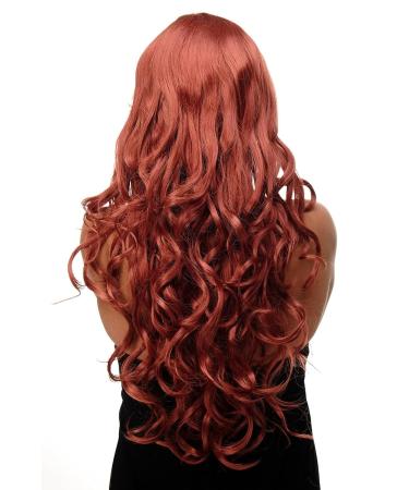 Buy WIG ME UP Long Curly Wavy Hair Wig with Bangs - Dark Copper Red 70cm - International Shipping Available - Buy Online on GoSupps.com