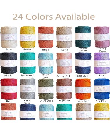 2mm x 250 yards Polypropylene Macrame Cord for Crafts - Latte Macrame Cord for Bags, Wall Hangings, Rugs - 750ft Macrame Bag Cord - Buy Online on GoSupps.com