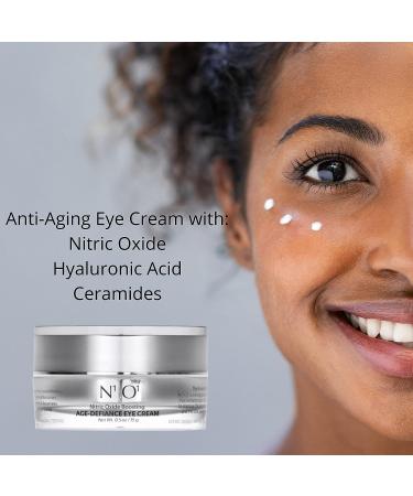 N1O1 Nitric Oxide Anti Aging Eye Cream with Hyaluronic Acid, Peptides & Ceramides - 15g | Reduces Wrinkles, Dark Circles & Crow's Feet - Buy Online on GoSupps.com