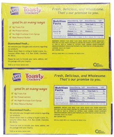Buy Lance Fresh Toasty Peanut Butter Sandwich Crackers - 40 Pack | Delicious & Crunchy Snack - Buy Online on GoSupps.com