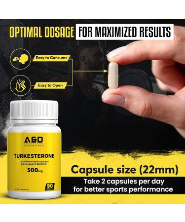 Turkesterone 1000mg - German Quality Winner for Muscle Growth & Recovery | Natural Anabolic Bodybuilding Supplement - 90 Count Pack - Buy Online on GoSupps.com