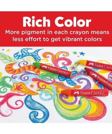 Faber-Castell Beeswax Crayons - 12 Vibrant Colors in Durable Storage Case (12 Count) - Buy Online on GoSupps.com