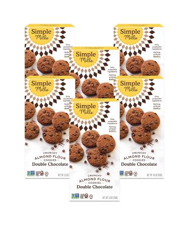 Simple Mills Double Chocolate Almond Flour Cookies - 5.5 oz - Pack of 6 | Gluten-Free & Delicious - Buy Online on GoSupps.com