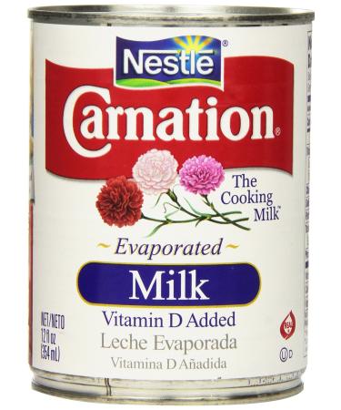 Nestle Carnation Evaporated Milk 12 Oz. (4 Pack) Evaporated Milk 12 Fl Oz (Pack of 4)