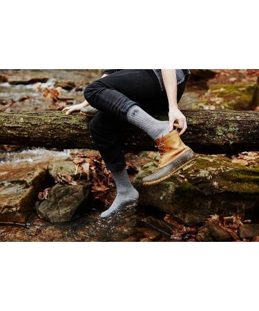 People Socks Merino Wool Crew Socks 4 Pairs - Arch Support - Made in USA - Small-Medium Charcoal - Buy Online on GoSupps.com