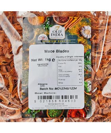 Old India Mace Blades 1kg - Premium Quality Spice for Cooking (Pack of 1) - Buy Online on GoSupps.com