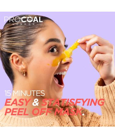 Procoal Blackhead Remover Mask with Glycolic & Turmeric | Peel Off Face Mask for Blackheads | UK Made | Non-irritating Formula | Eco-friendly Packaging - Buy Online on GoSupps.com