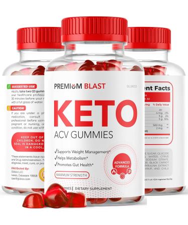 Premium Blast Keto ACV Gummies - 2 Pack | Advanced Keto Plus Formula | 60-Day Supply - Buy Online on GoSupps.com
