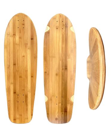 Lucid 33" Bamboo Old School Skateboard - Blank Bamboo Longboard Skateboard Deck