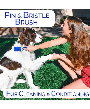 Horicon Pet 6 In 1 Dog Brush Set - Premium Grooming Brushes with Ball Pin, Bristle, Dematting, Slicker, Deshedding, and Detangling Combs - Buy Online on GoSupps.com