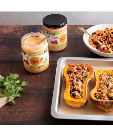 VEGAN VALLEY Cashew Nacho Cheeze Sauce 14.5 oz - Gluten-Free Dairy-Free Plant-Based - Tangy Vegan Nacho Dip & Pasta Sauce - Buy Online on GoSupps.com