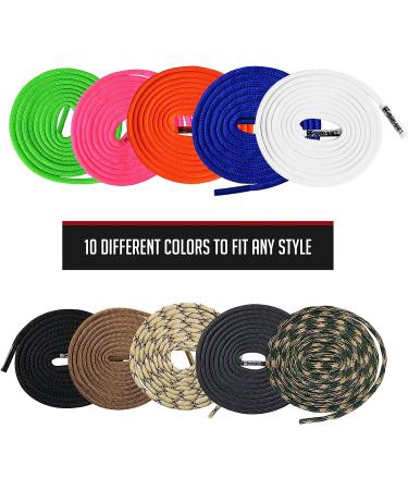 IRONLACE Paracord 550 Laces Type III 63-Inch - Heavy-Duty Midnight Black - Buy Online on GoSupps.com