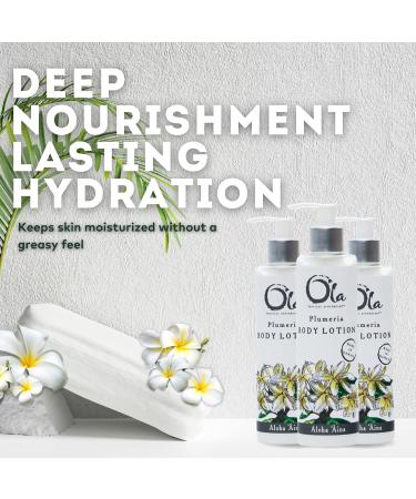 OLA TROPICAL APOTHECARY Plumeria Body Lotion with Pure Tropical Oils and Plant Extracts - 8.45 Fl Oz 8.45 Fl Oz (Pack of 1) - Buy Online on GoSupps.com