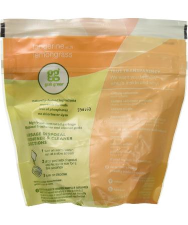 Grab Green Tangerine Garbage Disposal Cleaner 12 CT - Eco-Friendly Solution for a Fresh Kitchen - Buy Online on GoSupps.com