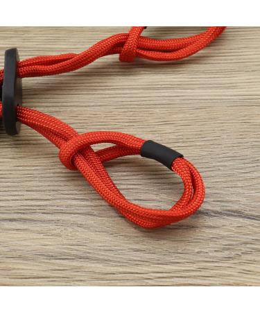 Ecsing 2-Pack Adjustable Archery Finger Loops | Recurve Bow Accessories | Red & Black Replacement Rope - Buy Online on GoSupps.com