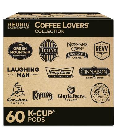 Keurig Coffee Lovers Collection Variety Pack, Single-Serve Coffee K-Cup Pods Sampler, 60 Count Coffee Lovers' 60 Count (Pack of 1)