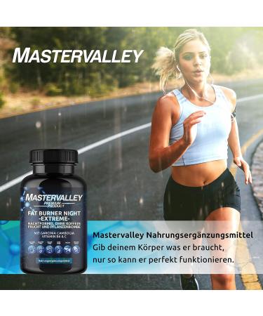 Mastervalley Mega Burner Night - Caffeine-Free Vegan Supplement | Night Burn Extreme | 120 Premium Capsules | Fruit & Plant Blend | Made in Germany - Buy Online on GoSupps.com