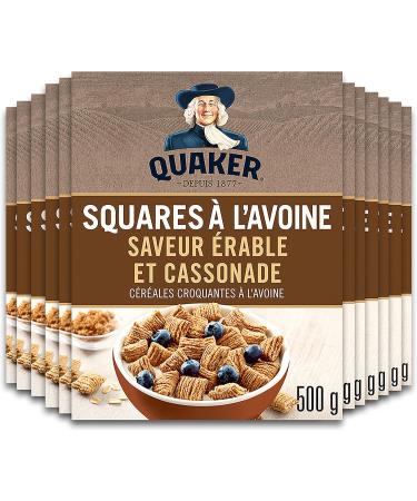 Quaker Oatmeal Squares Maple & Brown Sugar Flavour Cereal Multi-Pack Multi-Pack 500g (Pack of 12) Maple & Brown Sugar 500 g (Pack of 12) - Buy Online on GoSupps.com