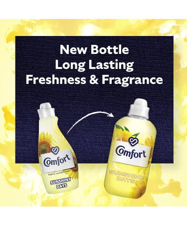 Comfort Sunshiny Days Fabric Conditioner with Stay Fresh technology for 100 days of freshness + fragrance* 48 washes (1.44 L) - Buy Online on GoSupps.com