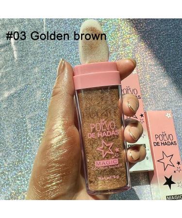  G n rique Highlighter Powder Stick 3 Colors Highlighting Powder Dabbing Shimmer Face and Body Highlighter Powder Stick Highlighter Makeup Powder for Face Eyes Lips Hair Body - Buy Online on GoSupps.com
