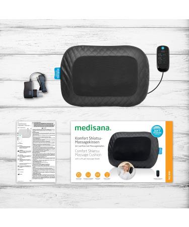 Medisana MCG 800 Gel Massage Cushion - Heat Function & 4 Rotating Heads for Neck Shoulder Back & Legs | International Shipping Available - Buy Online on GoSupps.com