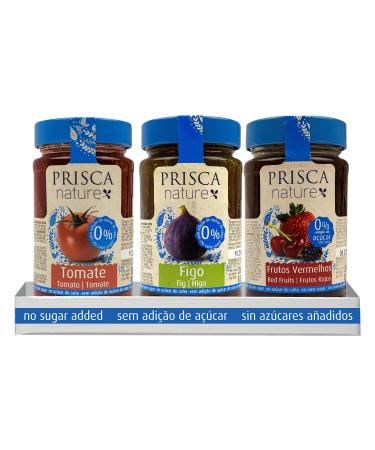 PRISCA Tomato Jam - Woodland Red Fruits - Figs - No Added Sugars - Pack of 3
