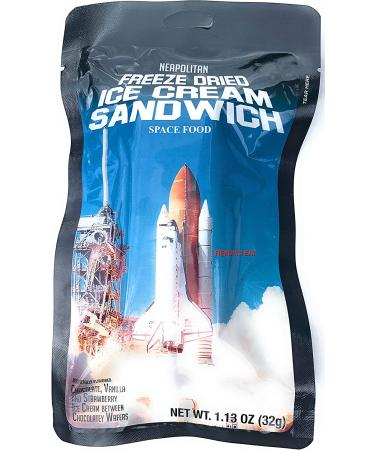 LuvyDuvy Neapolitan Ice Cream Sandwiches - Freeze-Dried Variety Pack (Chocolate, Vanilla, Strawberry) - 4-Pack - Buy Online on GoSupps.com