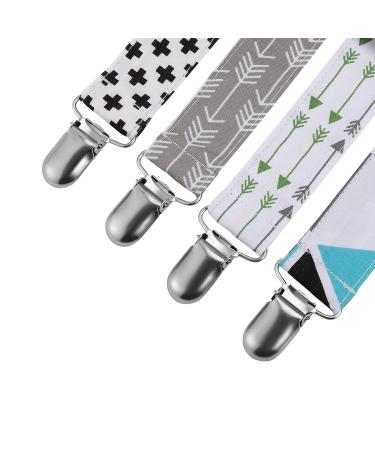 Buy Cotton Pacifier Chains for Newborns - 4 Pack Baby Pacifier Band for Girls & Boys - Buy Online on GoSupps.com