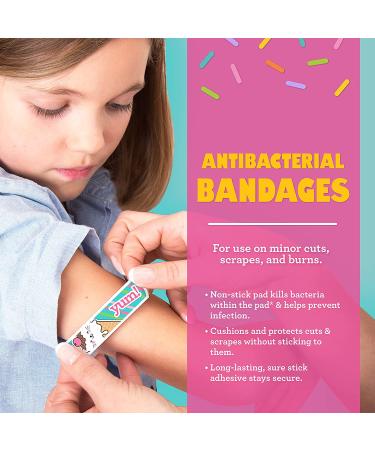 Yummy Animal Kids Bandages 100 ct - Super Cute Designs | Adhesive Antibacterial Bandages for Cuts, Scrapes, Burns | Easter Basket Stuffers for Kids - Buy Online on GoSupps.com