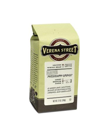 Verena Street Mississippi Grogg Flavored Ground Coffee Medium Roast 12 oz (340 g)