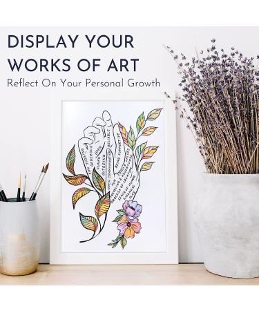 Adult Coloring Book for Women - Mindfulness & Personal Growth Prompts - Stress Relief & Relaxation, Anxiety Color Book - Express Yourself with Coloring Books for Adults - Buy Online on GoSupps.com