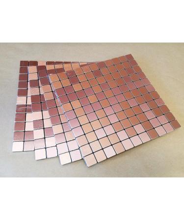 FLEXIPIXTILE 4-Piece Aluminum Mosaic Tile Peel & Stick Backsplash Accent Wall Old Kettle Pack of 4 - Buy Online on GoSupps.com