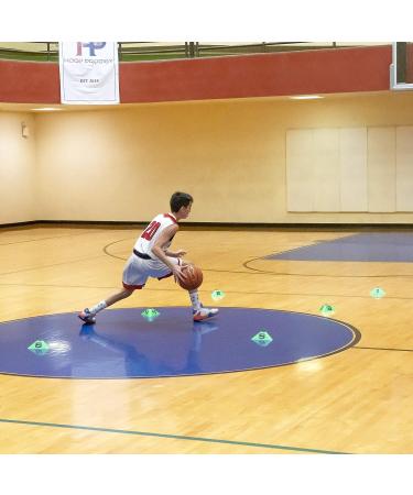 GoSports Modern Sports Cones - 12 Pack with Numbered Cones for Soccer, Basketball, Football & More - Buy Online on GoSupps.com