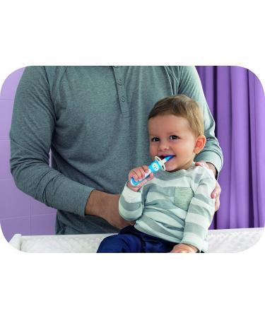 MAM Massaging Baby Toothbrush & Gum Cleaner with Brushy The Bear Character - Interactive App Included - Blue - Boys 3+ Months - 1 Count - Buy Online on GoSupps.com