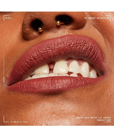 NYX Smooth Whip Matte Lip Cream - Parfait (Midtone Red Nude) | Long Lasting & Vegan Liquid Lipstick - Buy Online on GoSupps.com