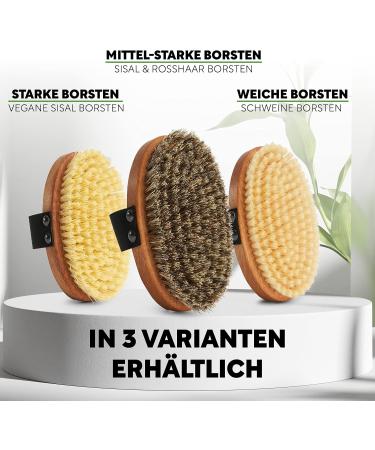 Sustainable Body Brush - 100% German Made | Natural Sisal & Vegan Bristles | Ideal for Wet & Dry Brushing - Buy Online on GoSupps.com