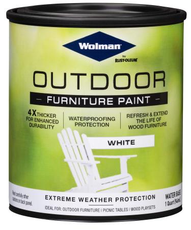 Wolman 360352 Outdoor Furniture Paint  Quart  White - Buy Online on GoSupps.com