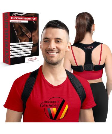 Vigo Sports * new * I Back straightening owners for an efficient posture correction I Size-adjustable back support for women and men's Premium shoulder strap for self-confident demeanor (S-M)