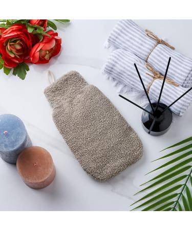 100% Natural Linen Peeling Glove | Body & Face Bath Sponge | Hamam Exfoliation for Soft Skin - International Shipping Available - Buy Online on GoSupps.com