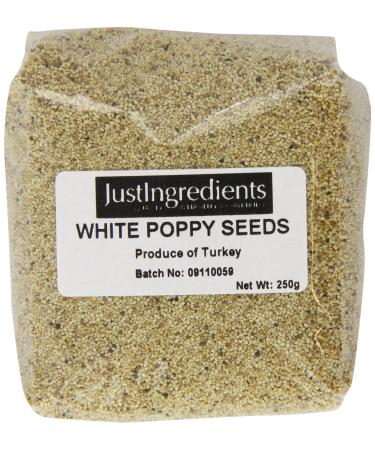 JustIngredients Essential White Poppy Seeds 250 g - Pack of 2