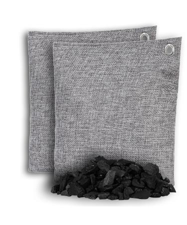500g Extra Large - 2 Pack OLIVIA & AIDEN Bamboo Charcoal Air Purifying Bags - Natural Air Freshener | Eco Friendly Odor Eliminator and Moisture Absorber | Car Deodorizer - Closet and Room Air Freshener