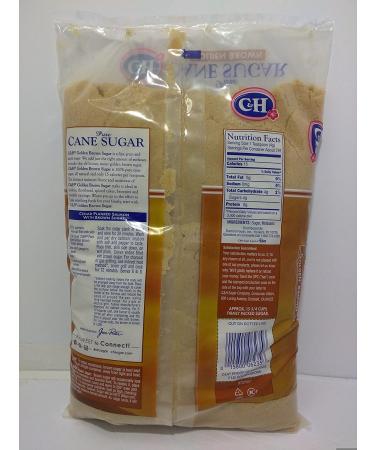C&H Golden Brown Sugar - 100% Pure Cane Non-GMO - 7lb Bag - Buy Online on GoSupps.com