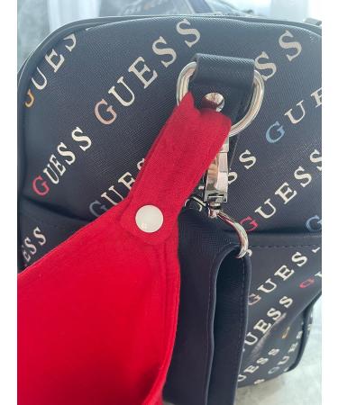 Baby Luxe 5-in-1 Mini Muslin Bib & Toy Holder Set - Baby Pink Burgundy White - 23x23cm - Buy Online on GoSupps.com