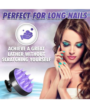 Silicone Scalp Massager & Wet Shampoo Brush for Men & Women - Exfoliating Scrub & Dandruff Remover for Shower - Buy Online on GoSupps.com